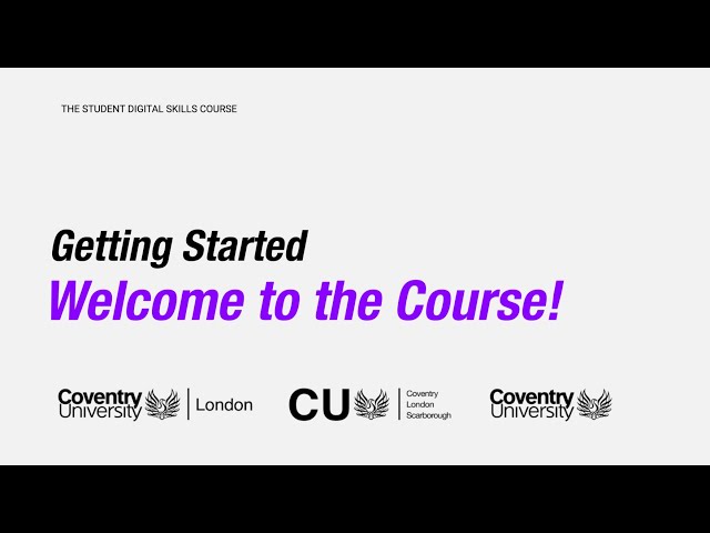 Welcome to the Digital Skills Course