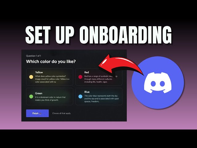 How To Setup Onboarding Discord