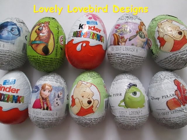 Kinder Surprise Eggs Unboxing! Disney. Frozen, Elsa, Anna, Sofia The 1st, Kung Fu Panda.