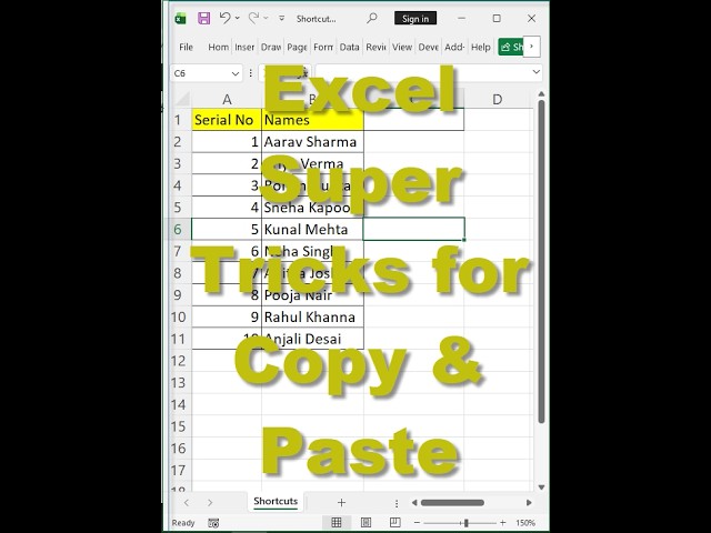 Excel Super Tricks for Copy and Paste #excel #exceltips #exceltutorial  #excelformula