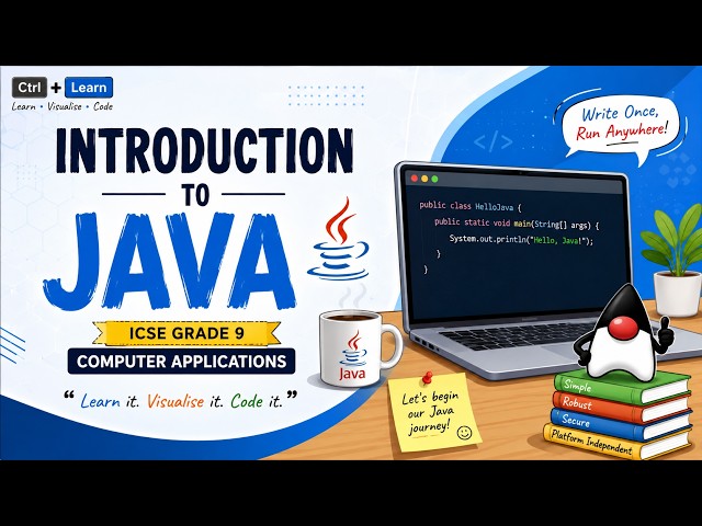 Java for Beginners | Introduction to Java | ICSE Class 9 | Compilation, JVM & Features