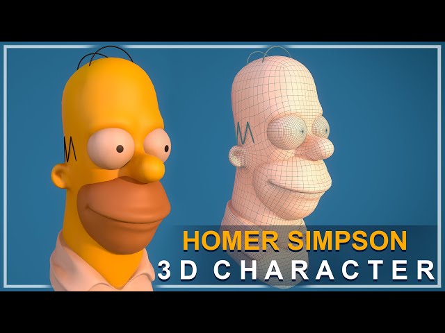Homer Simpson 3D Character Modeling