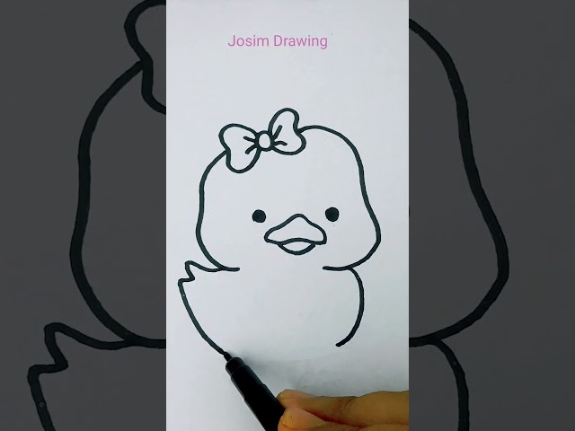 Cute chick 🐥 Art easy drawing  #coloring #chick #cute #colors #art #draw