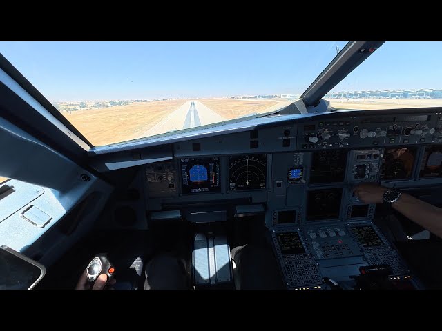 Airbus A321 Neo Full Flight Prep to Takeoff with climb explanation | Amman (AMM) to Amsterdam (AMS)