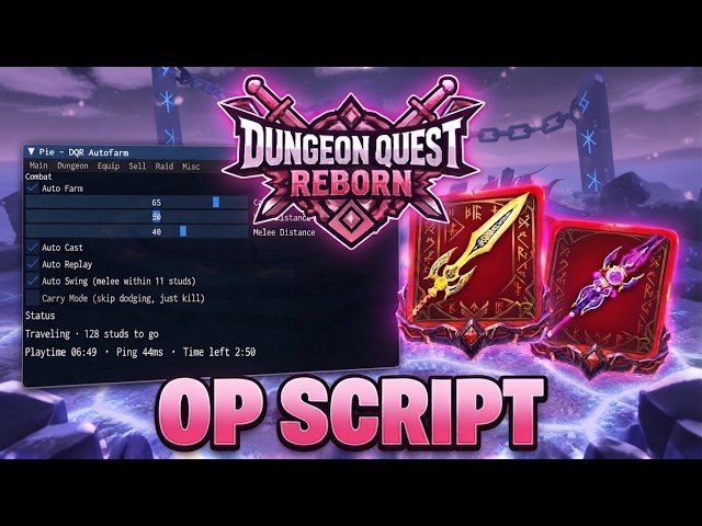 DUNGEON QUEST REBORN SCRIPT – PATHFINDING + AUTODODGE! (ENCHANTED FOREST)