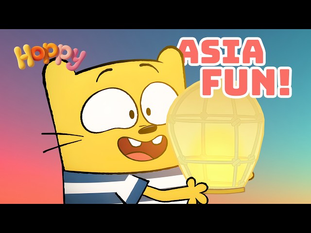 Big Asia Adventure with Ollie & Moon! 🌏 Sunsets, Festivals, Food & Friendship 🌈 Hoppy Friends Family