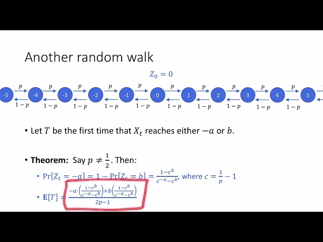 Class 17, Video 2: Hitting times of Random Walks