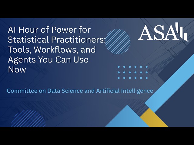 AI Hour of Power for Statistical Practitioners: Tools, Workflows, and Agents You Can Use Now