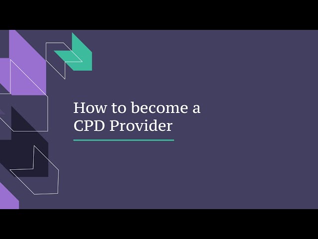 CPD accreditation – how to become an accredited training provider