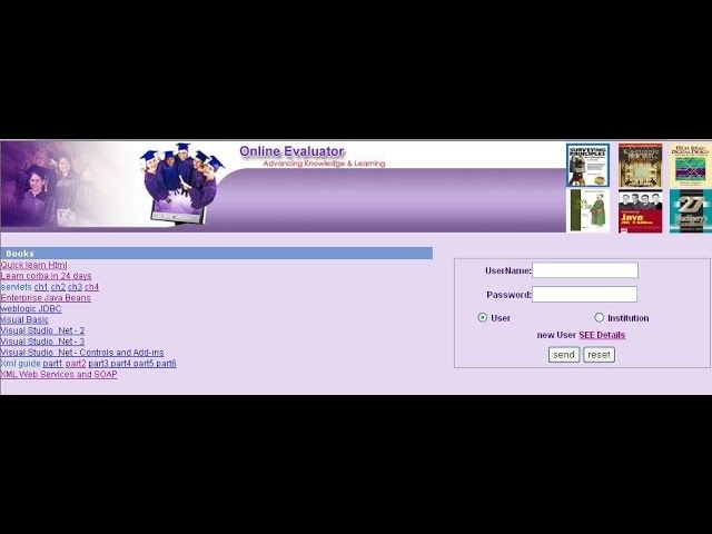 Online Evaluation System Project in Java