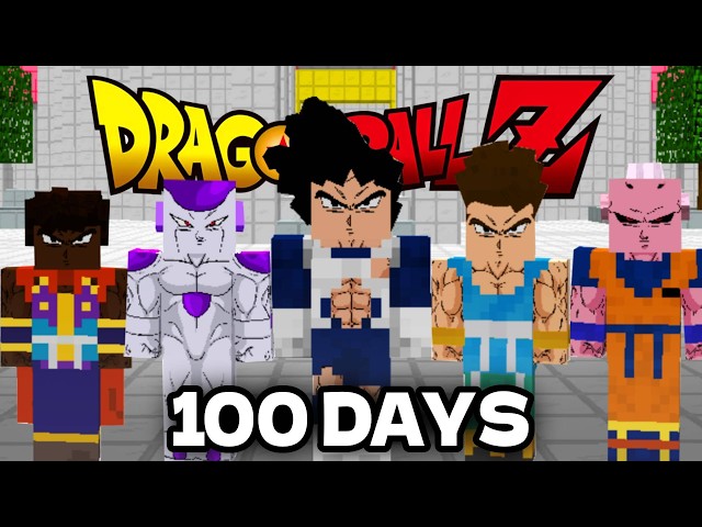 We Spent 100 Days in Dragon Ball Minecraft [5 Friends]