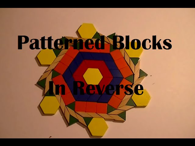 Wooden Pattern Blocks In Reverse