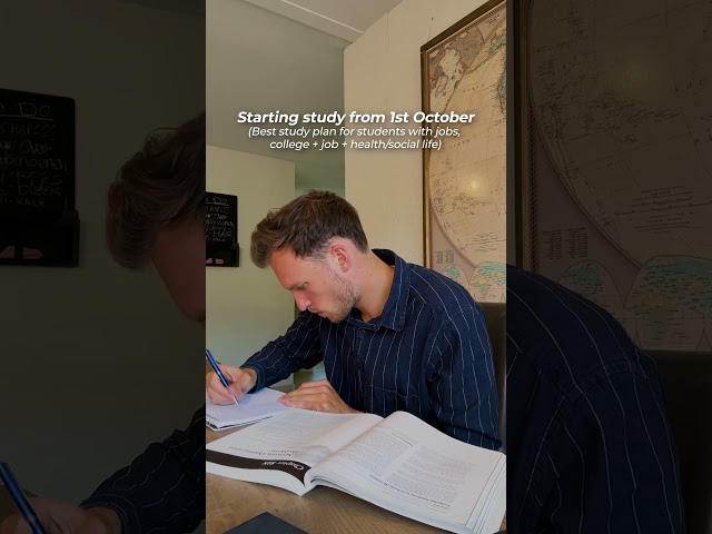 Starting study from 1st October