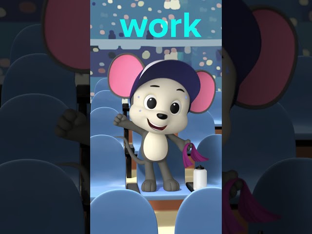 Kindergarten Sight Word: Work | ABCmouse #learning #sightwordsforkids #baseball #mlb #education