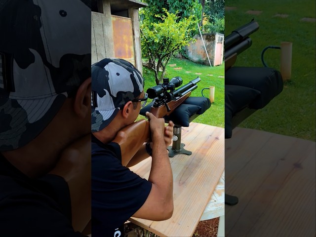 Carabina PCP T-REX 6.35mm Rossi vs Botijão