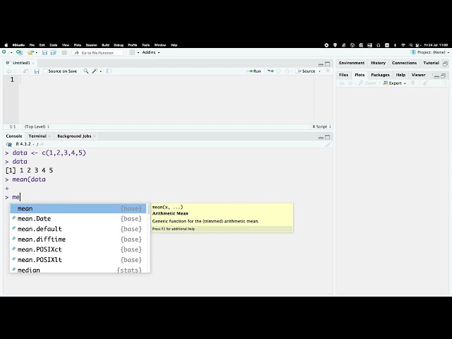 First steps in R: Getting Started with RStudio