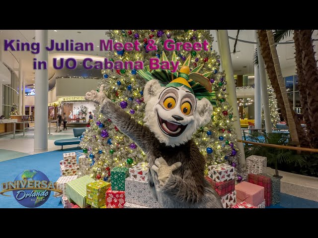 8K King Julian Meet & Greet in the Cabana Bay lobby at Universal Orlando in VR180 3D