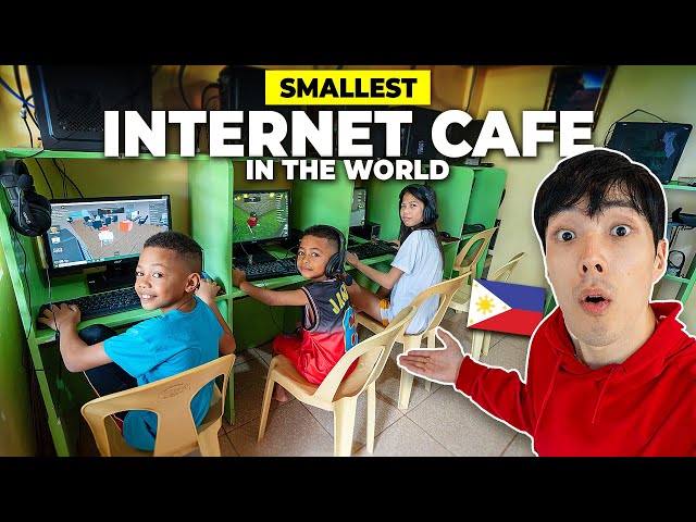 I Went to the WORLD'S SMALLEST Internet Cafe ($0.18/hr)