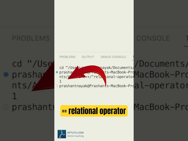 “Equals to” relational operator in C/C++
