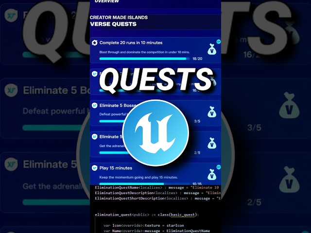 Creating QUESTS in Fortnite Creative/UEFN!