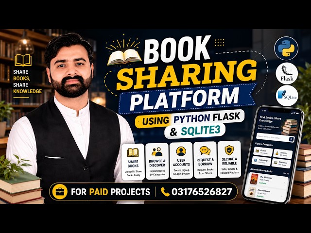 Book Sharing Platform Using Python Flask | CS619 Complete Final Year Project | Web Application
