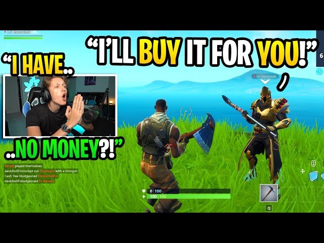 I asked strangers to BUY me the SEASON X Battle Pass and THIS happened... (it worked)
