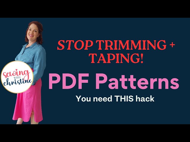 PDF Sewing Patterns explained  How to Print, Assemble, and Store Digital Patterns
