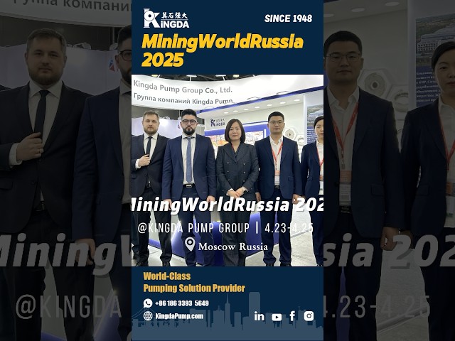 MiningWorldRussia 2025 | Moscow | Kingda Pump | Slurry Pump | Industrial Pump | CrocusExpo