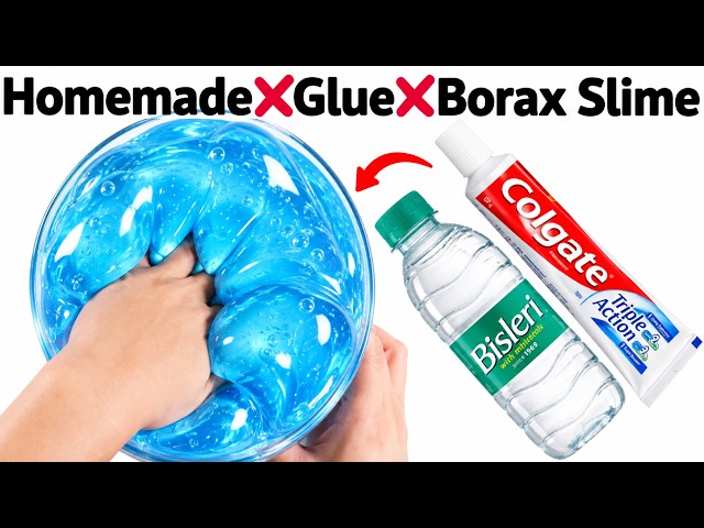 Colgate Toothpaste & Salt Slime 💧 | Only 2 Ingredients | No Glue, No Borax | Slime ASMR