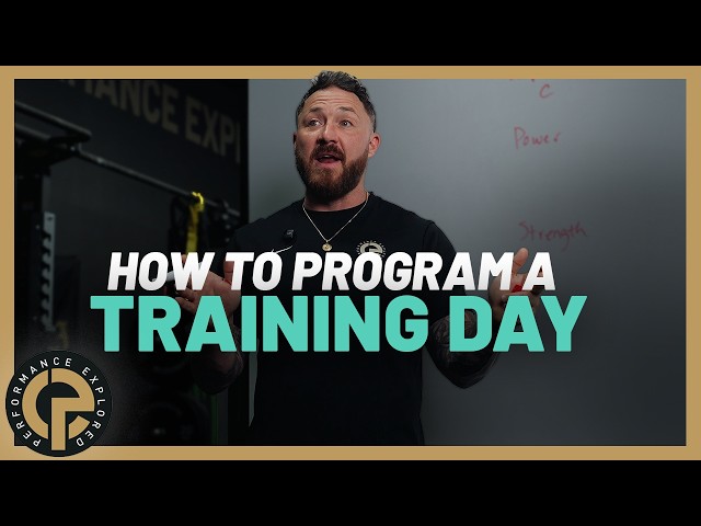 HOW TO PROGRAM A TRAINING DAY?