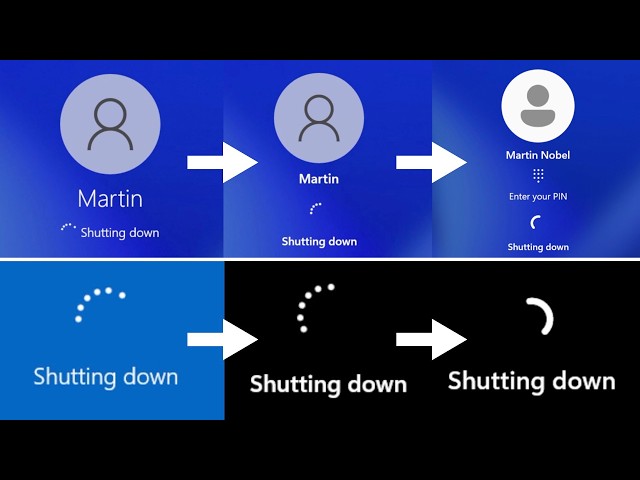 Windows 11 Shutdown Screens (2021 - 2026)