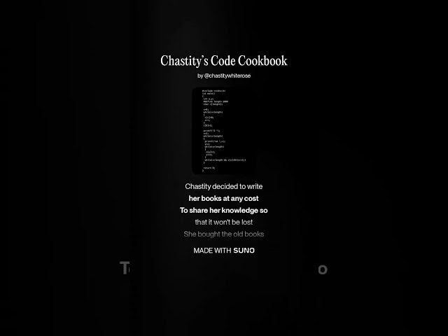 Chastity’s Code Cookbook