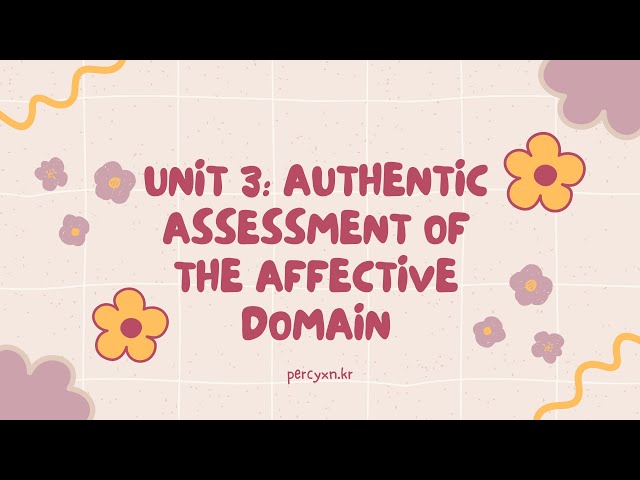 authentic assessment of the affective domain