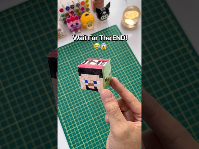 DIY Minecraft Paper Squishy... you HAVE to try this! 🤯#shorts
