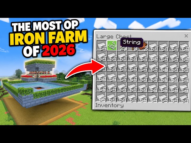 How To Make An Iron Farm In Bedrock Edition 2026 | Minecraft Bedrock Iron Farm