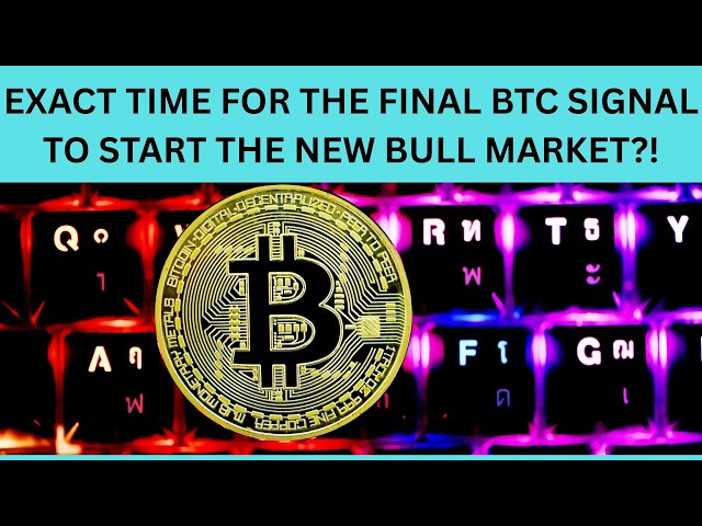 EXACT TIME FOR THE FINAL SIGNAL TO START THE NEW BTC BULL MARKET!