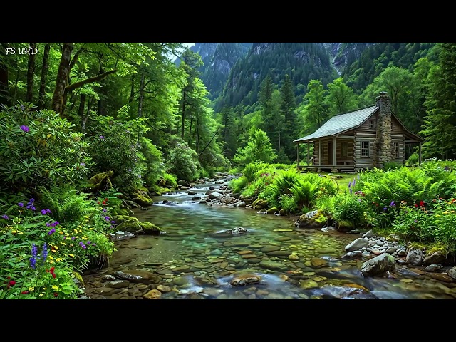 Countryside Ambience, Birdsong with Gentle Stream at Dawn, ASMR