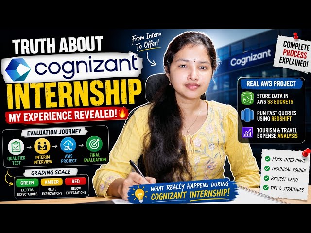 Truth About Cognizant Internship 🚀 | Qualifier, Project Tasks & Final Interviews Explained!