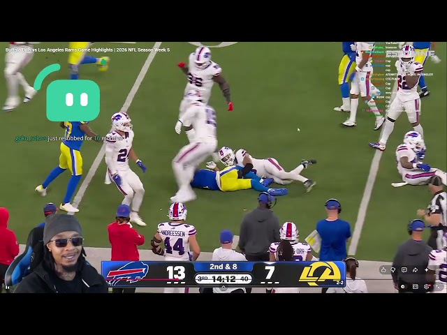 FlightReacts To Buffalo Bills vs Los Angeles Rams Game Highlights | 2026 NFL Season Week 5!