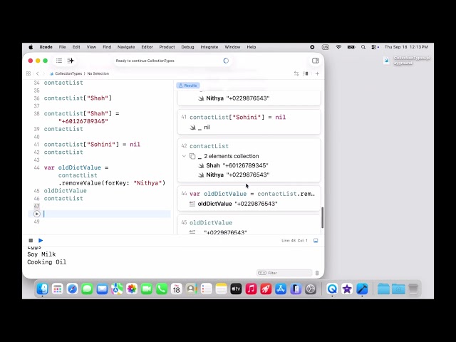 iOS 26 Programming for Beginners — Tenth Edition | 5. Collection Types