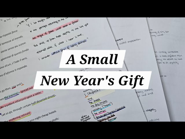 HNY! Have some analysis ~