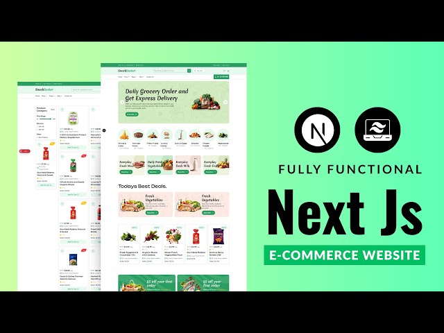 Build a Responsive E-Commerce Website with Next.js & Tailwind CSS | Step by Step Tutorial