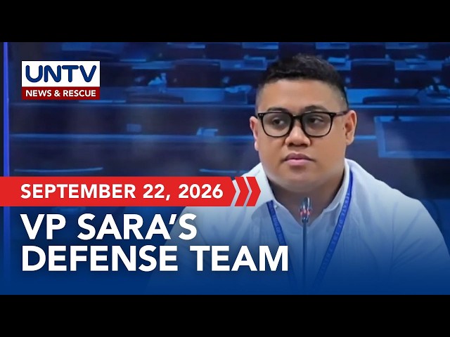 Defense counsel Atty. Justin Nicol Gular gives updates on Day 28 of VP Sara’s impeachment trial