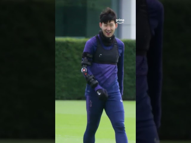 Son Heung-min looking like RoboCop 🤖😎