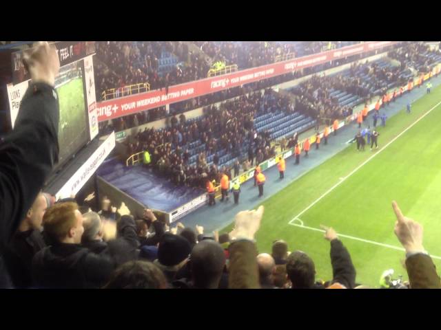 Flare Thrown onto Pitch - Charlton Millwall