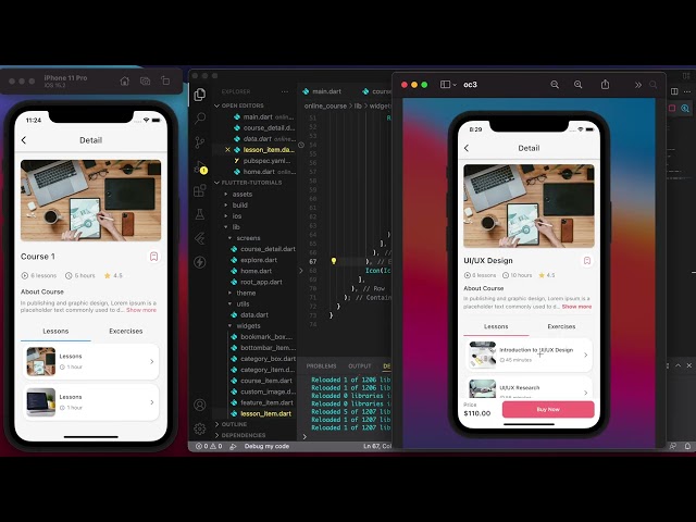 Speed Code Video Part 3 - Online Course App with Flutter