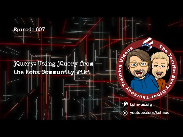 jQuery: Using jQuery from the Koha Wiki | 607
