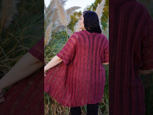 What color(s) will you choose for this #crochet #pattern ? #cardigan #shrug #wrap #plussizefashion