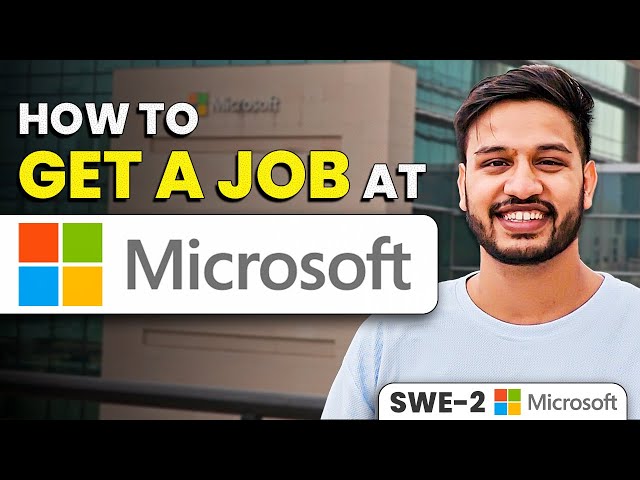 How to get a Job at Microsoft ? | Microsoft Hiring Challenges 2026 | Microsoft SWE Kushal Vijay