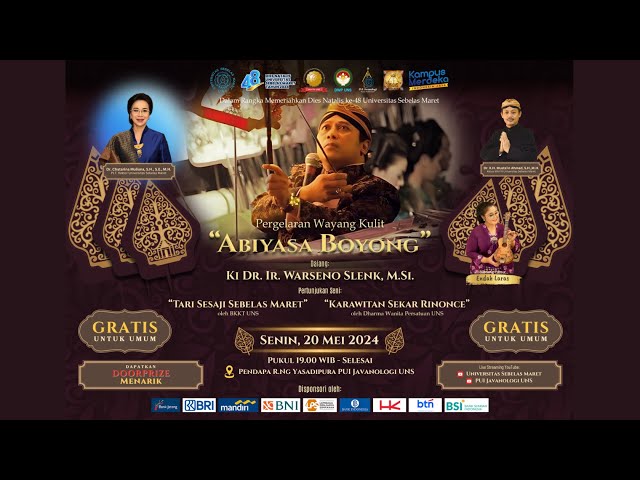 Pergelaran Wayang Kulit Lakon "Abiyasa Boyong"